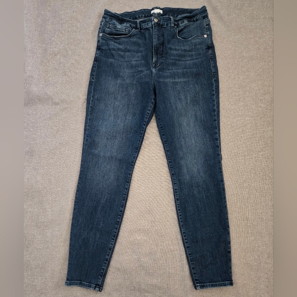 Good American Blue Denim Jeans Size 16 - Picture 2 of 9